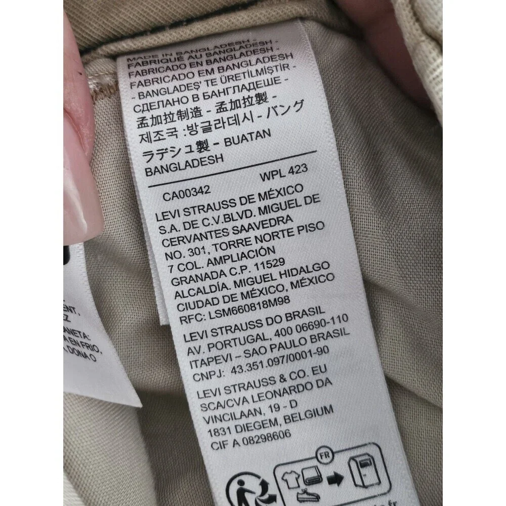 Levi’s XX Cargo Taper Pants Men 40x30 Khaki Beige Utility Workwear Pockets.